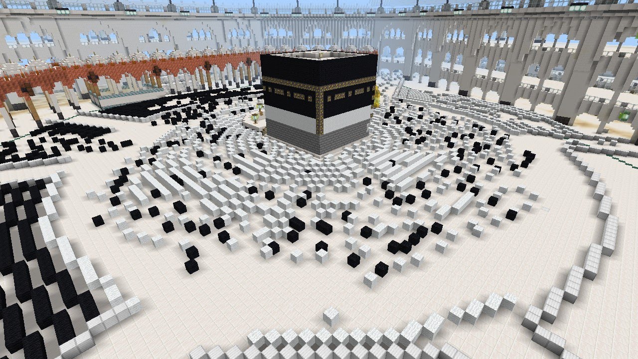 صـــلاة عـــيـد الاضـــحـى🕋🇸🇦 Makkah in Minecraft     #makkah 