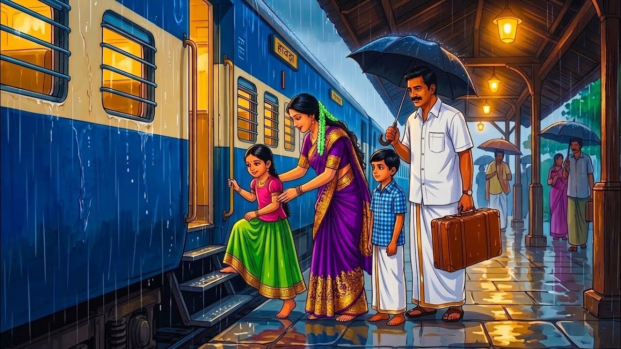 1990s monsoon train journey| preparation of foods during journey|ghilibi asmr video 