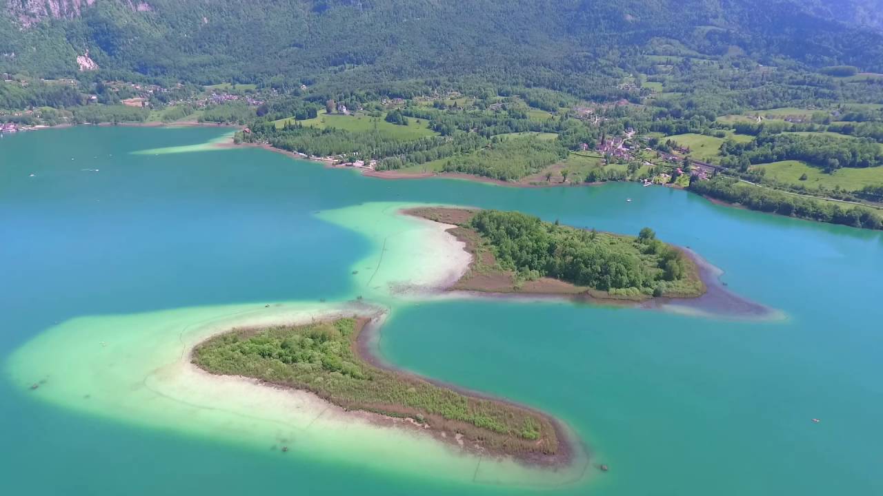 lac d'aiguebelette vidéo époustouflante paysage  drone