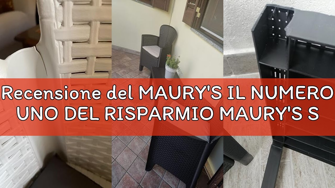 Recensione del MAURY'S IL NUMERO UNO DEL RISPARMIO MAURY'S Salotto da Giardino Akita 3pz Antracite c