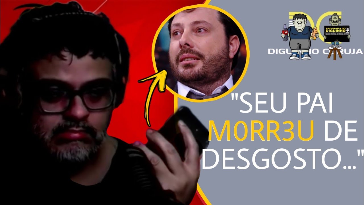 DIGUINHO FAZ PIADA PESADA COM A FAM&Iacute;LIA DO DANILO GENTILI - PROGRAMA DO DIGUINHO.