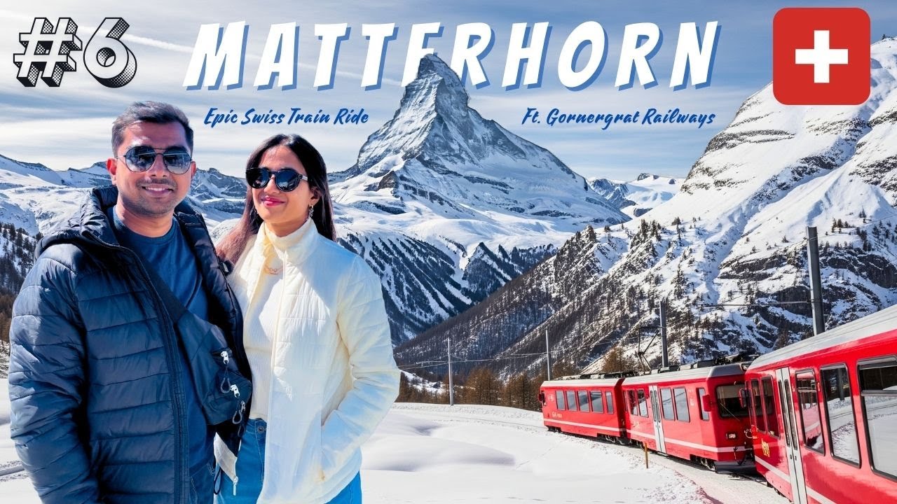 Switzerland’s Most Beautiful Train Ride to Matterhorn 🏔️🚞❄️ | Snowy Zermatt Adventure | Ep 6 |