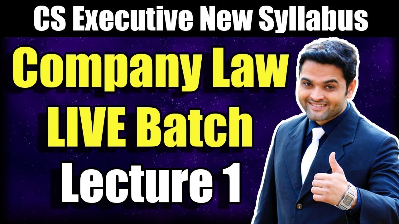 Company Law Online Classes | LIVE GURUKUL | Best CS Executive Online Classes for June 2022