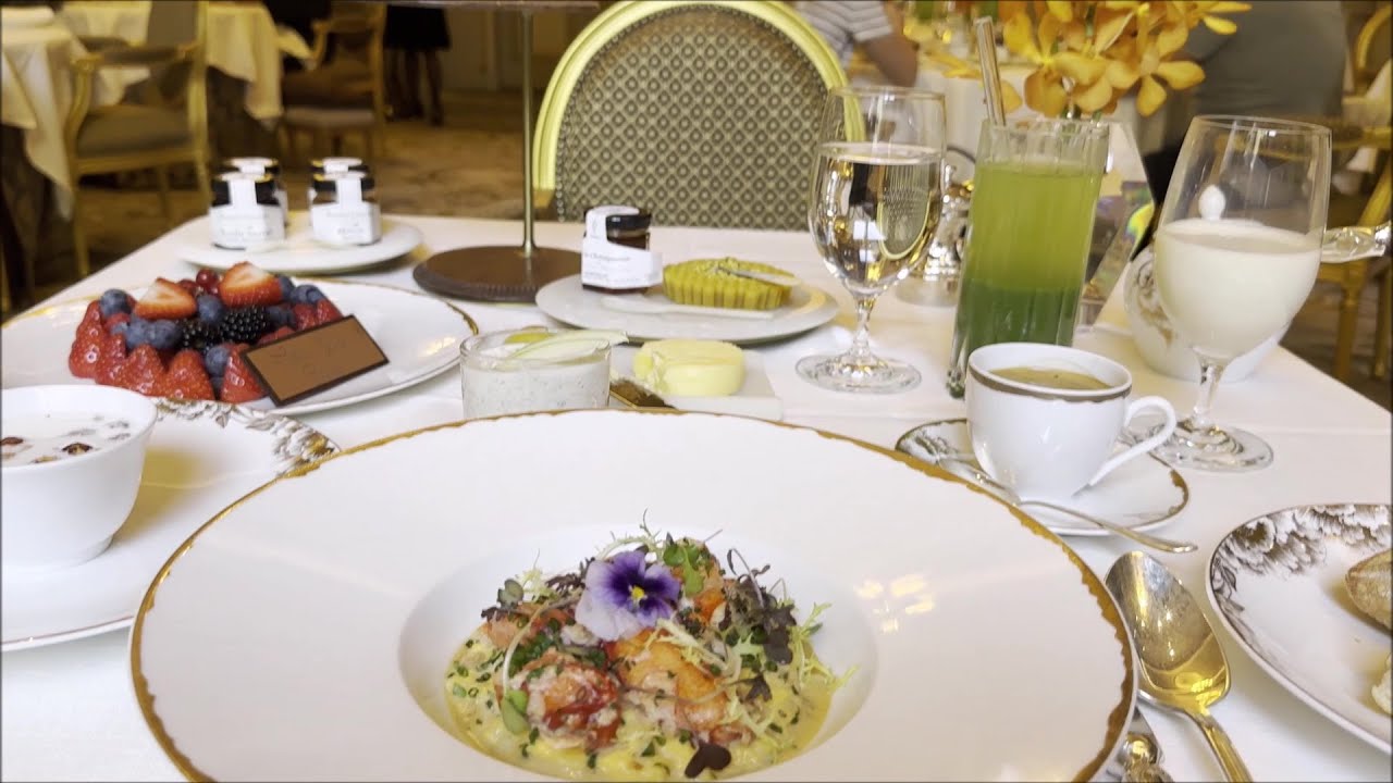 PERFECT BREAKFAST BUFFET - PARIS George V, Park Hyatt. LAKE COMO Villa d'Este, Grand Hotel Tremezzo.