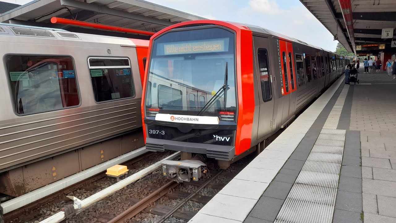 Mitfahrt in der kompletten U3 von Wandsbek Gartenstadt bis Barmbek im DT5.1
