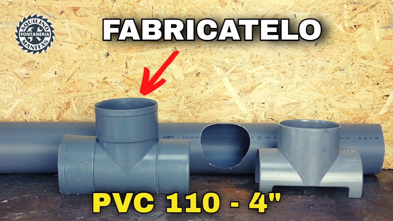 💥FABRÍCATE la PIEZA PERFECTA para INTERCALAR una TE ó YEE de PVC tamaño GRANDE. 🚀En pocos minutos.