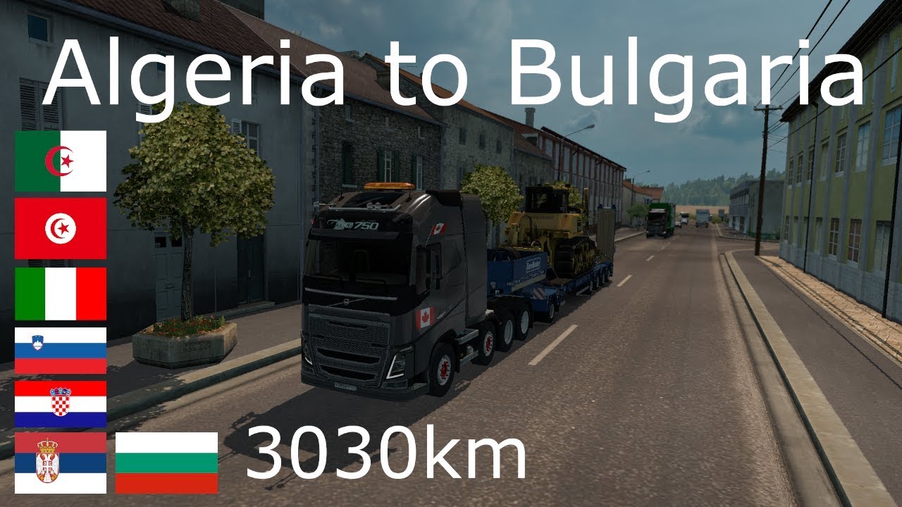 ETS2 AfroMap-ProMods Timelapse Algiers(DZ) to Ruse(BG)