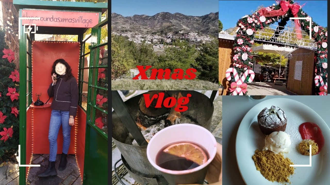 Visiting two Christmas Villages in Cyprus Kyperounta & Agros | Christmas Vlog