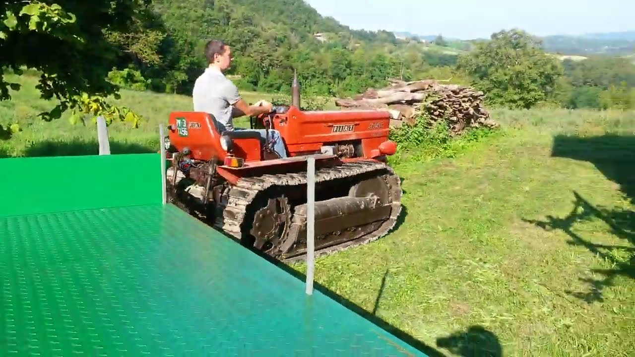 Rimorchio appena riverniciato con Fiat 505c  Mandasco Colli Verdi PV
