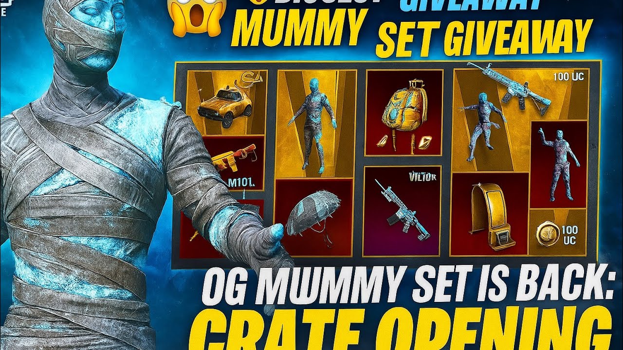 New mummy set crate opening | PUBG MOBILE | WORST CRATE OPENING EVER 😭 #crateopening #mummysetcrate