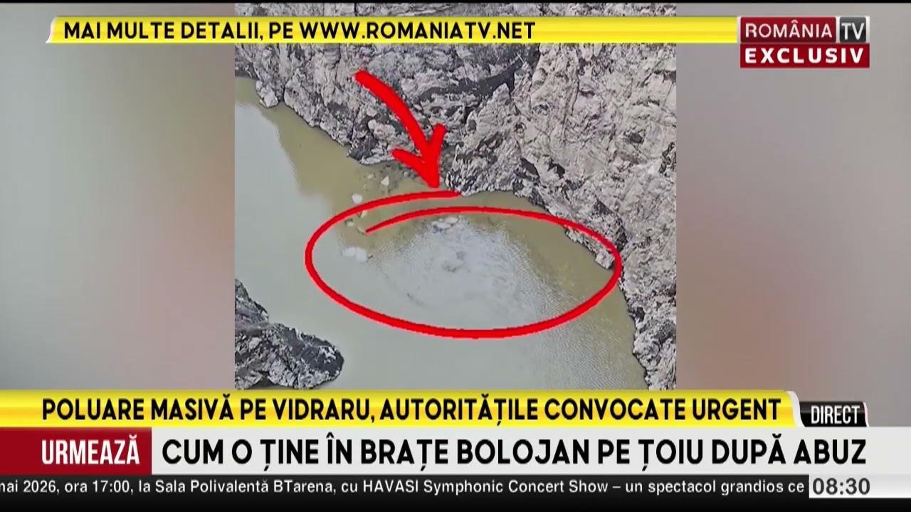 Alertă la Lacul Vidraru din cauza poluării masive