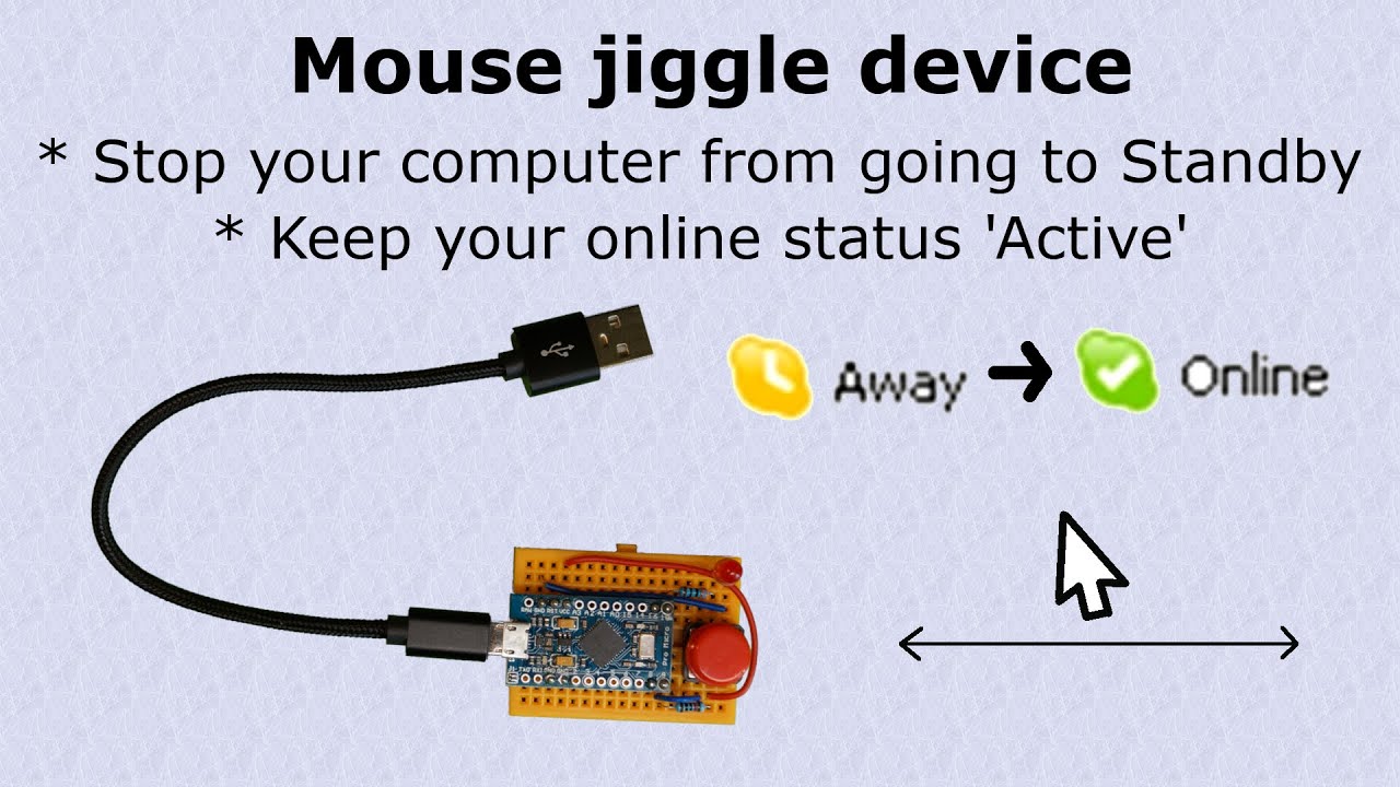 Mouse jiggle device based on Arduino Pro Micro.