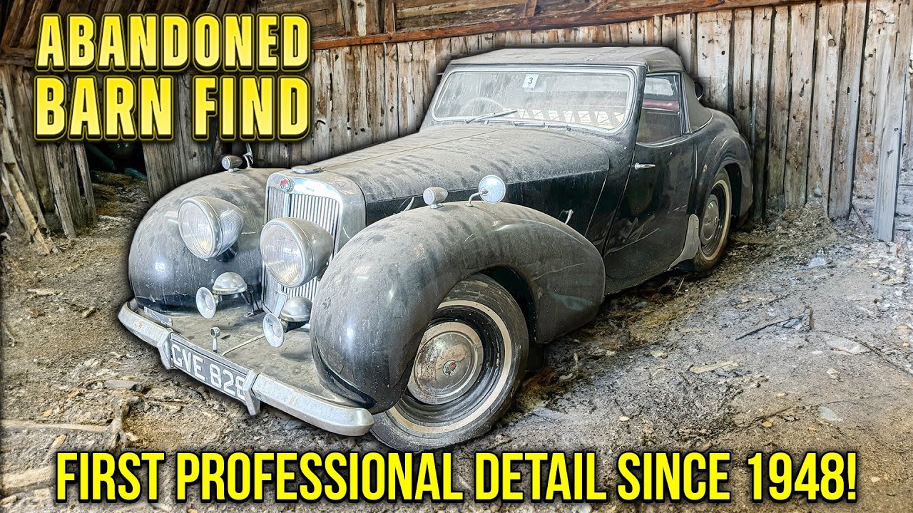 First Professional Detail in 84 Years: BARN FIND Triumph! | Antique Car Restoration