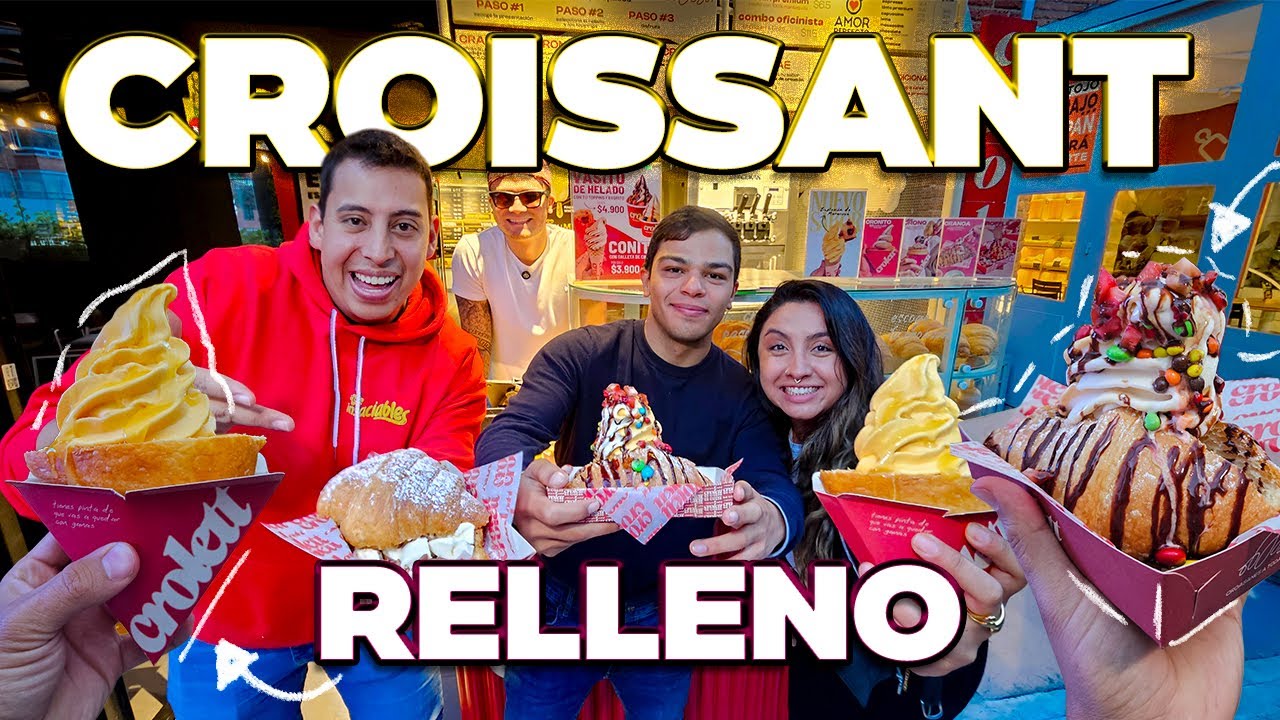 Croissants crujientes y rellenos de helado y toppings en Bogot&aacute; 🥐🍦 | Los Insaciables