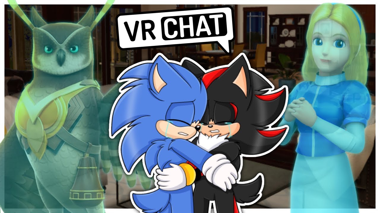 Соник из фильма утешает Шэдоу из фильма в VRCHAT!!