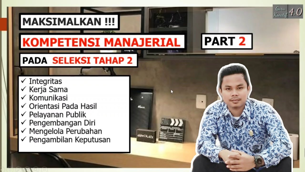 SOAL KOMPETENSI MANAJERIAL PPPK TAHAP 2 || PART 2