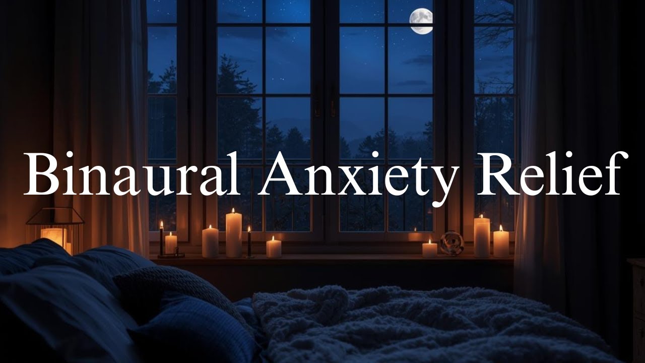 Deep Sleep Healing • Binaural Anxiety Relief • Calm Night Therapy (8h Dark Screen)
