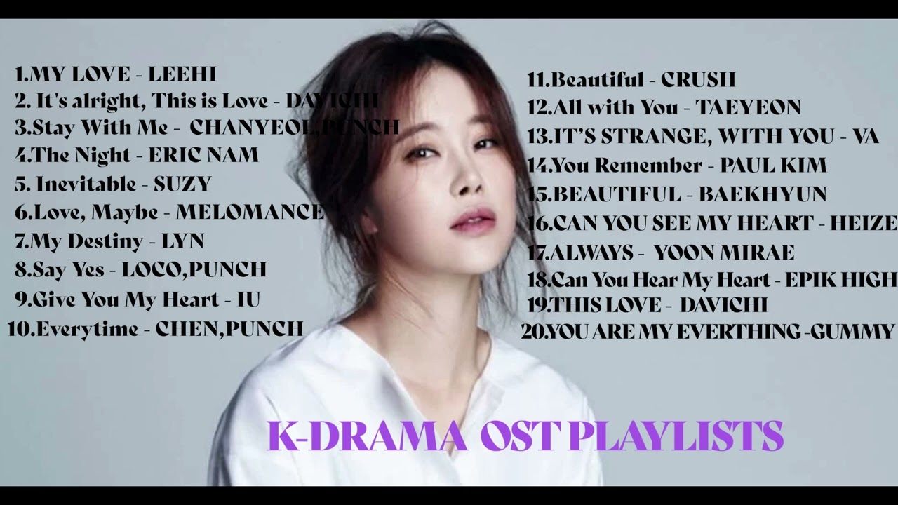 (PLAYLISTS)KOREAN DRAMA OST, SONGS THAT REMIND YOU OF THE DRAMAS.