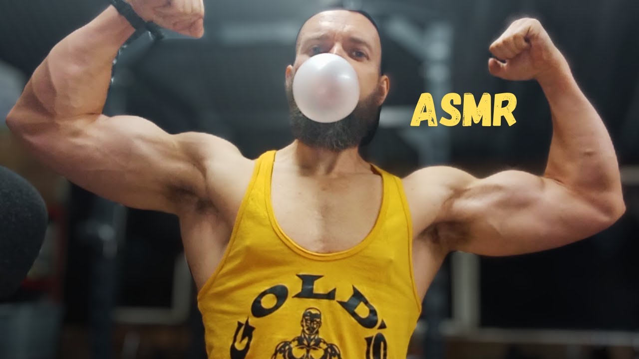 ASMR Relaxing Arm Workout 💪 With Whispers & Bubble Gum Chewing