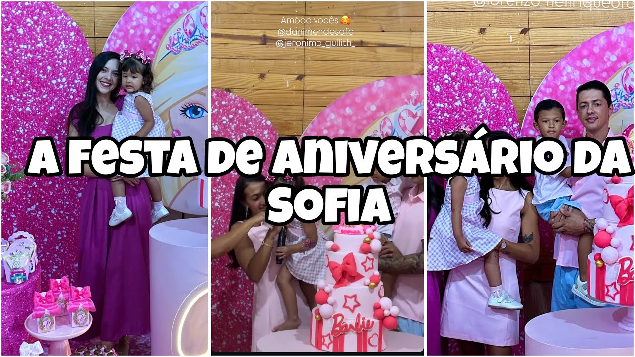 Dani+Mendes festa de aniversário da Sophia, tudo muito lindo 🩷