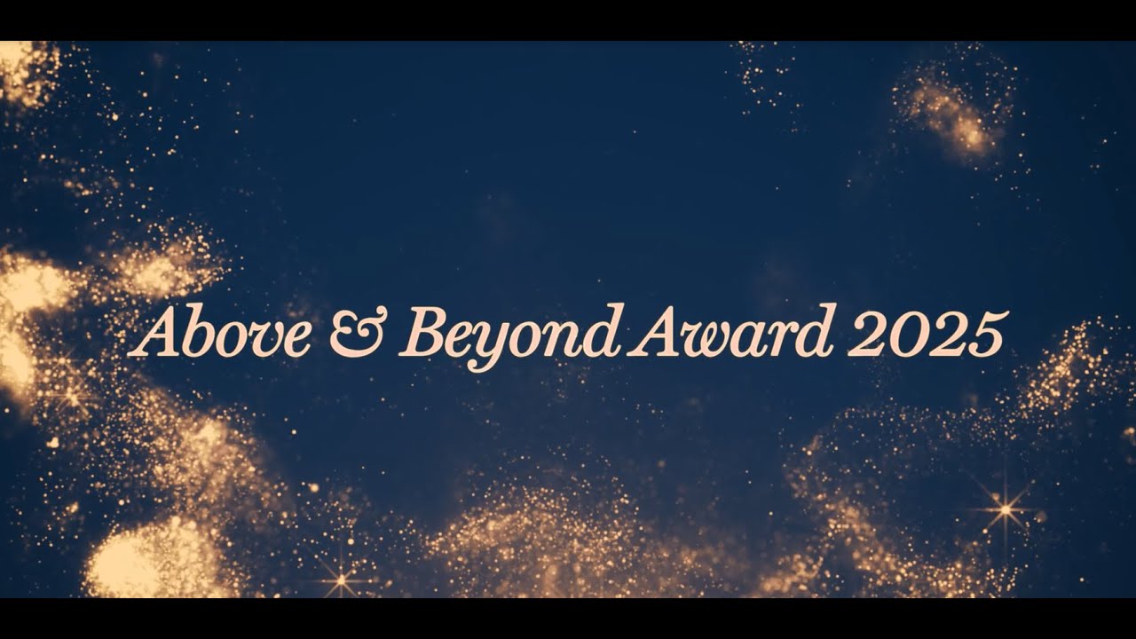 Above and Beyond Award Winner