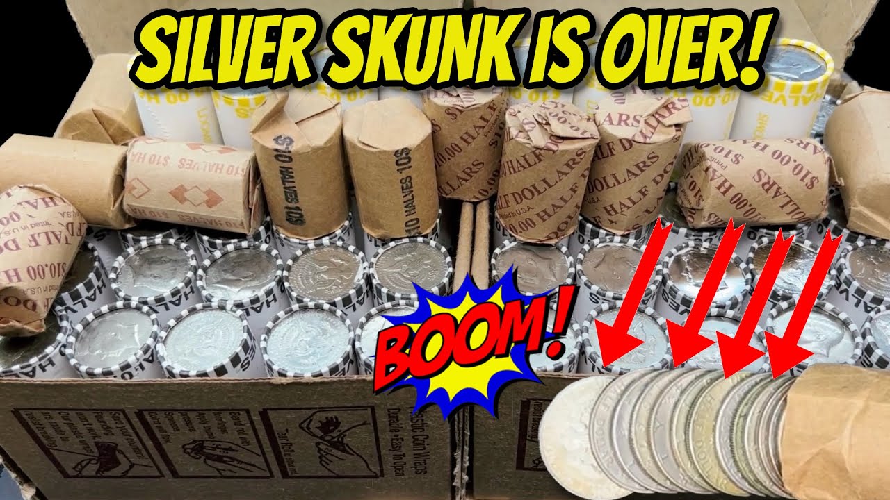 FINALLY CHRISTMAS SILVER!  $1190 Customer and Bank Wrapped Half Dollar Hunt