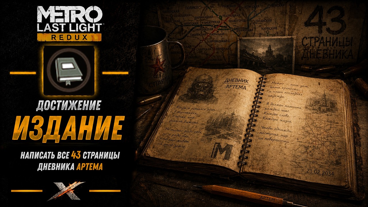 METRO LAST LIGHT REDUX &mdash; ИЗДАНИЕ | КАК ПОЛУЧИТЬ ДОСТИЖЕНИЕ
