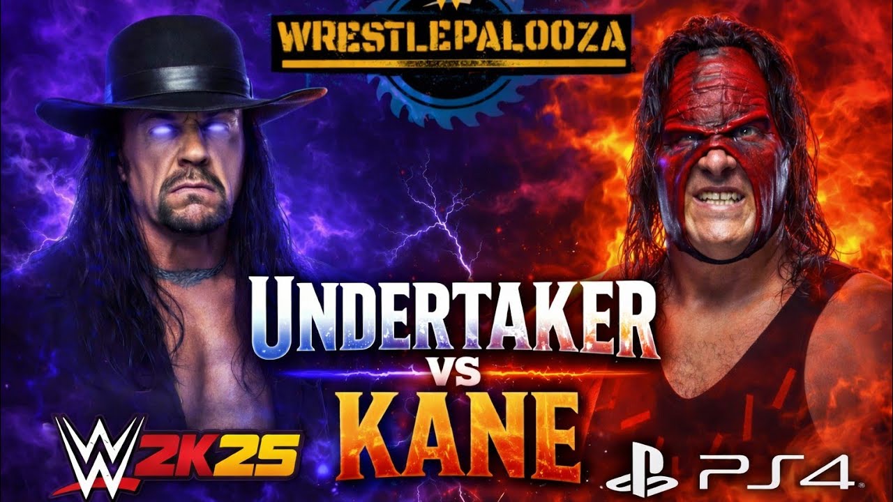 Undertaker vs Kane ⚰️🔥 Legendary Rivalry | WrestlePalooza | WWE 2K25