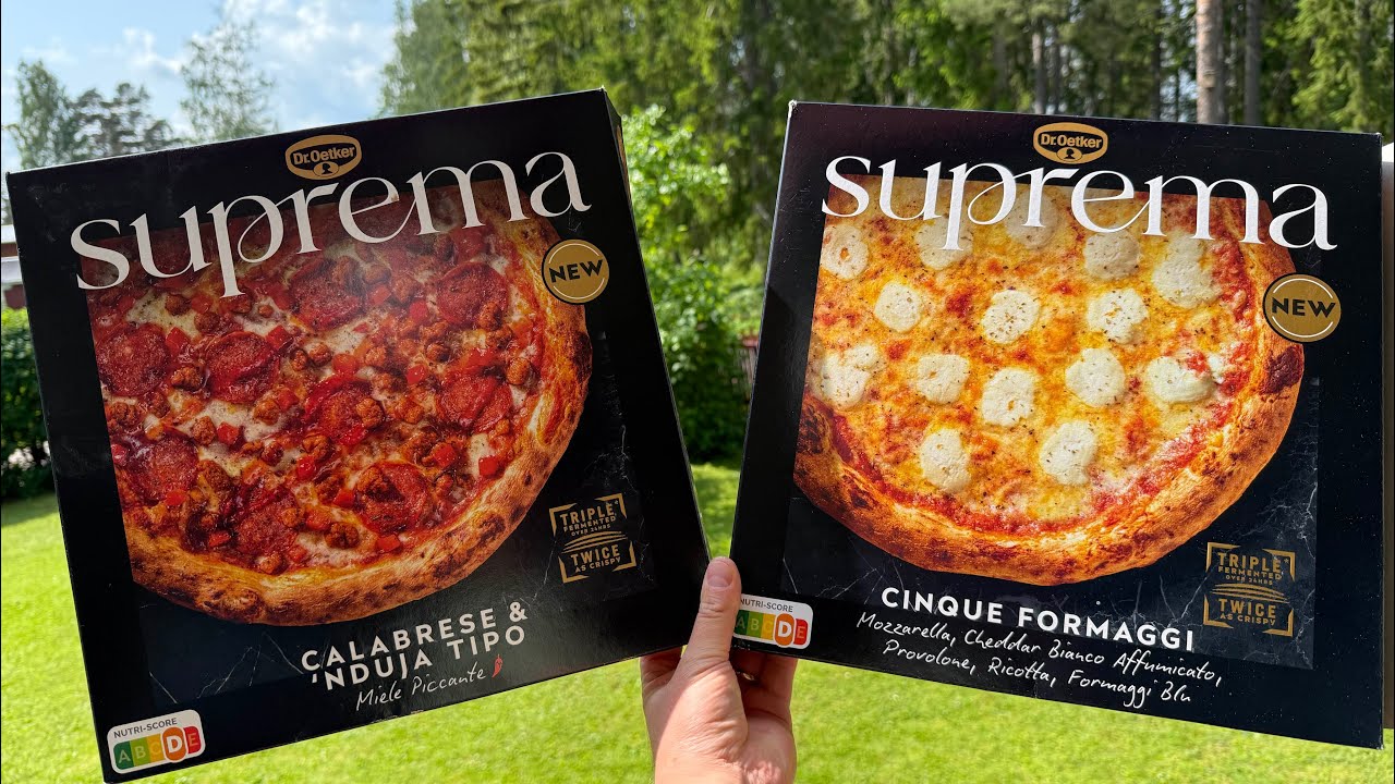 Fryspizza-test! Dr. Oetker Suprema! Calabrese & Nduja VS Cinque Formaggi