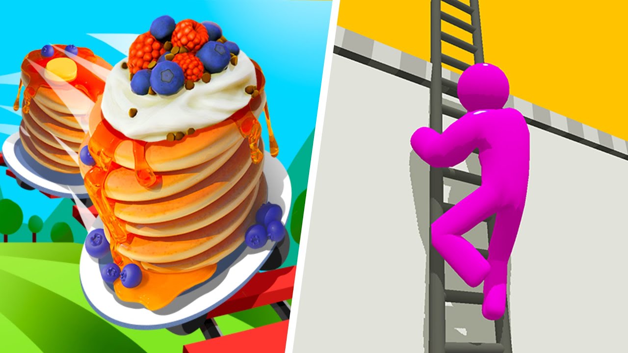 Pancake Run 🆚 Ladder Master Runner🌻🧿🌺New Levels Walkthrough Gameplay DFQ199