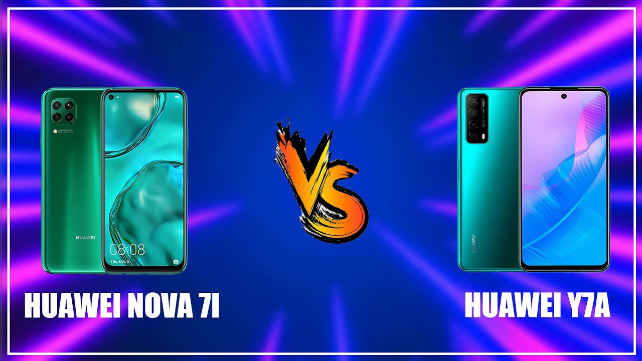 Huawei Nova 7i vs Huawei Y7a