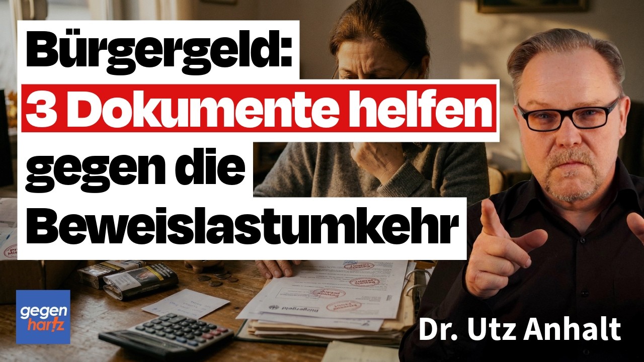 B&uuml;rgergeld: 3 Dokumente helfen gegen die Beweislastumkehr