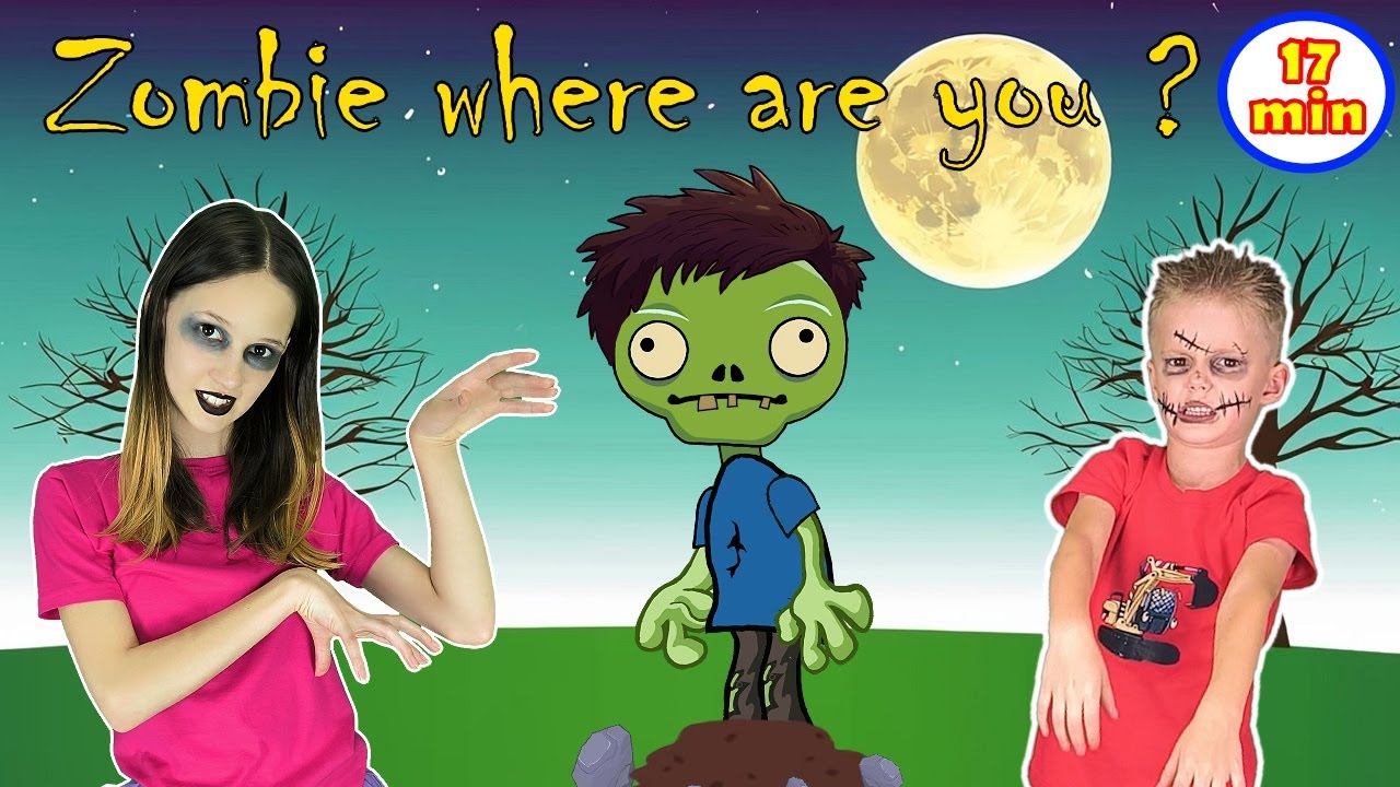 Zombie Where Are You? & Zombie Collection / Kids songs about zombies / BEST Halloween songs