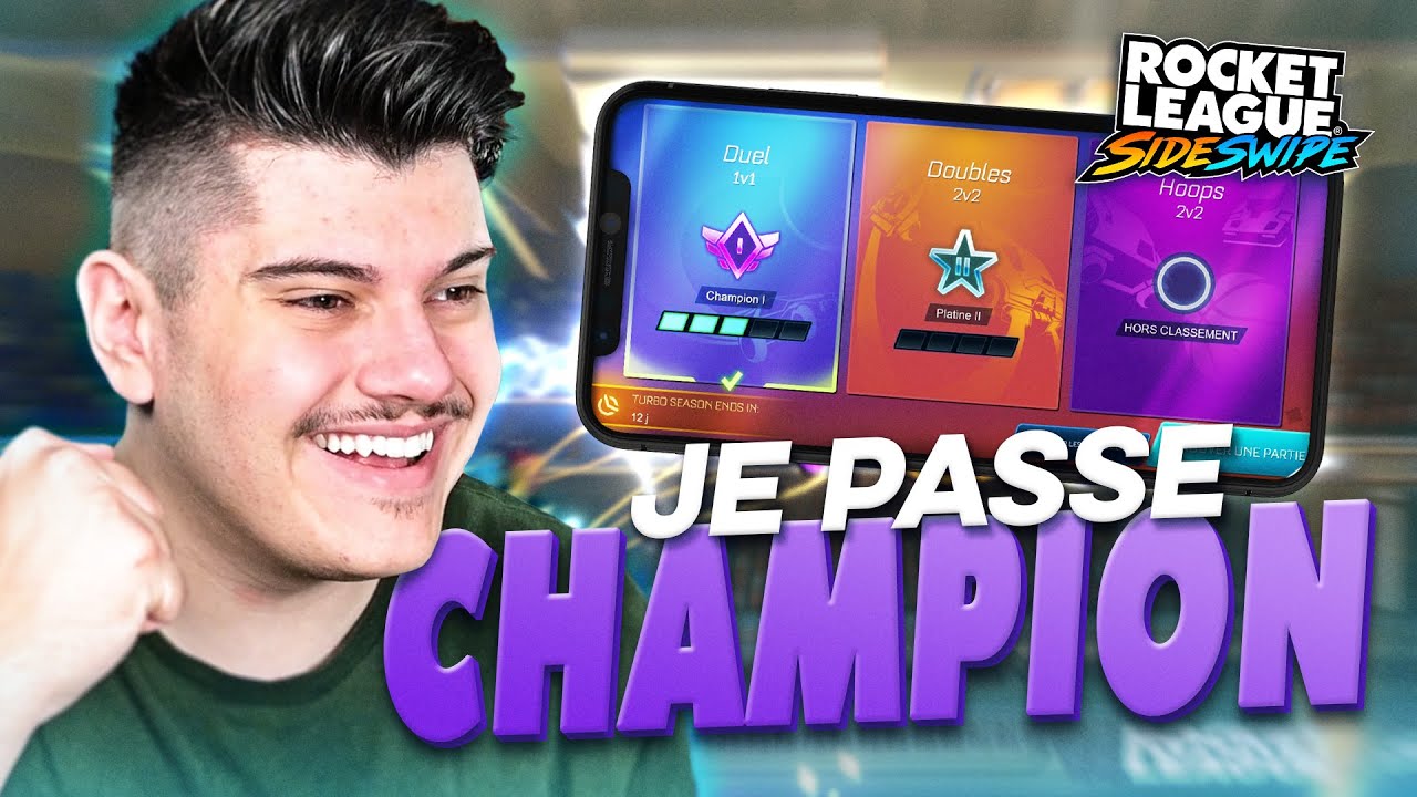 Je passe CHAMPION EN 1v1 sur ROCKET LEAGUE SIDESWIPE