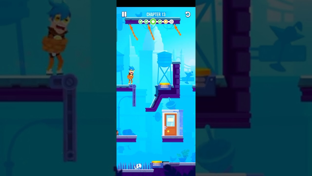 SAVE THE MASTER ROPE CUT CHAPTER 13 PART 3 WALKTHROUGH GAMEPLAY I O S#master #rope #cut #shorts