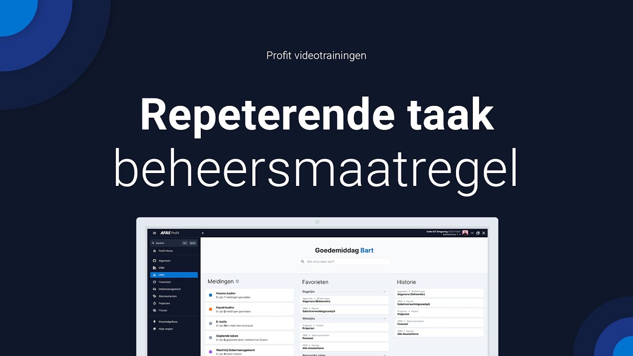 Repeterende taken op beheersmaatregel