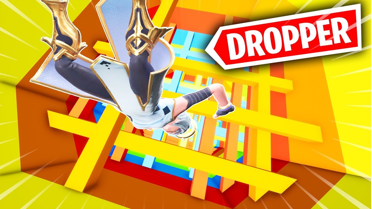 * NUEVO RAINBOW DROPPER IMPOSIBLE * FORTNITE DROPPER PARKOUR
