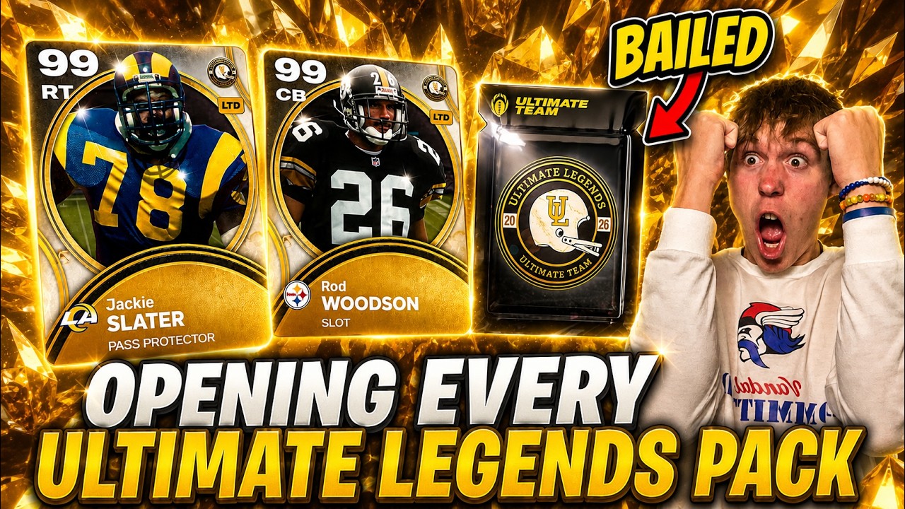 Я открыл все наборы Ultimate Legends в Madden!! НАМ ОЧЕНЬ ПОВЕЗЛО!!