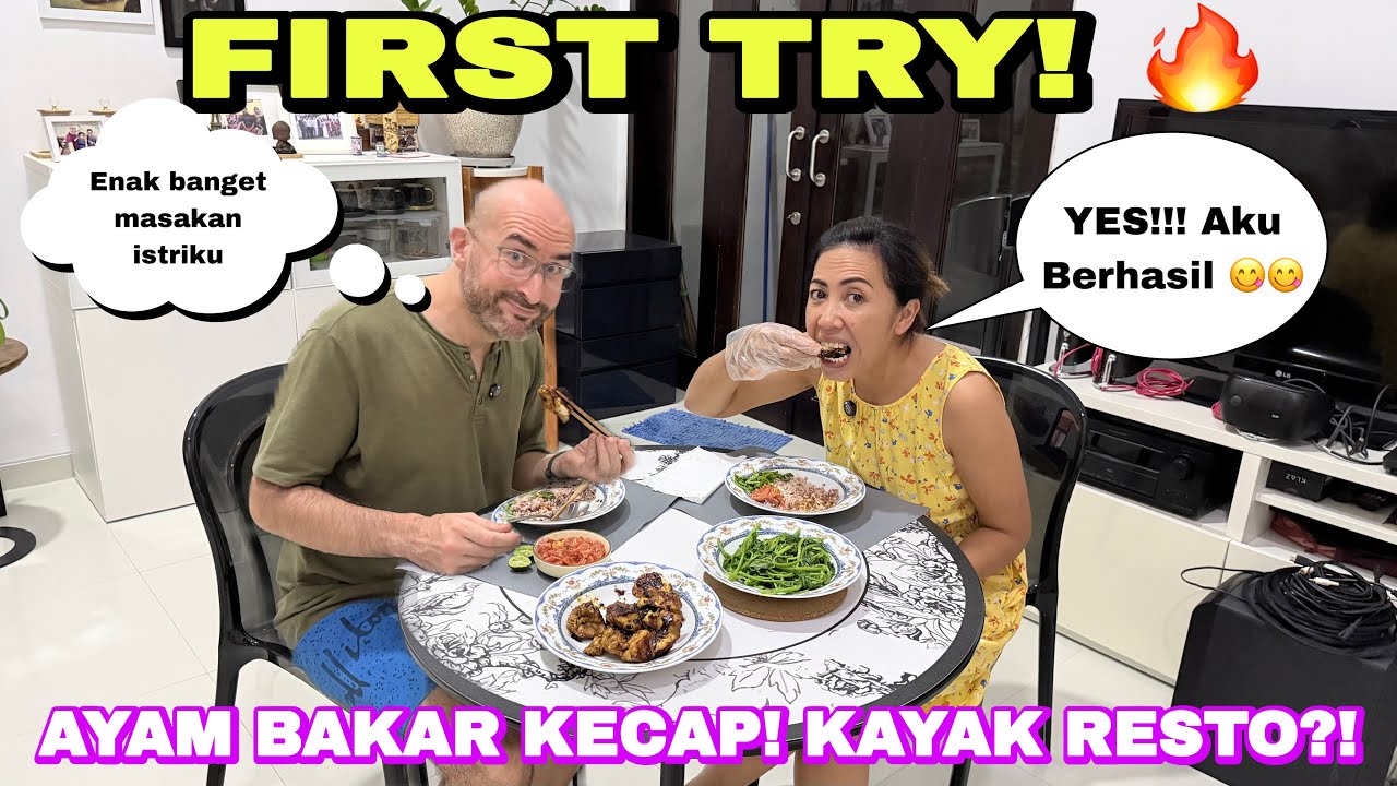 First Try Masak Ayam Bakar Kecap | Mas J Berkali-kali Puji❤️ #cooking #dailyvlog #food 