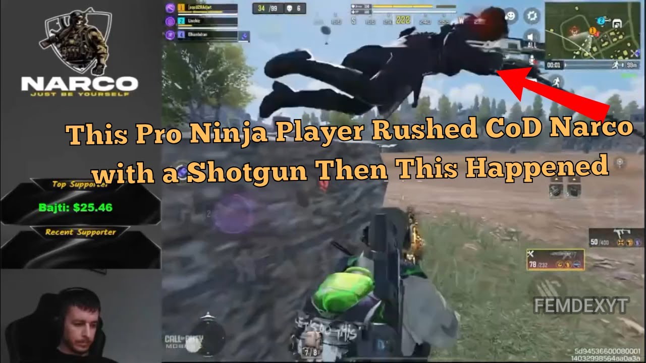 This Pro Ninja Player Rushed CoD Narco with a Shotgun… Then This Happened! Call of Duty: Mobile