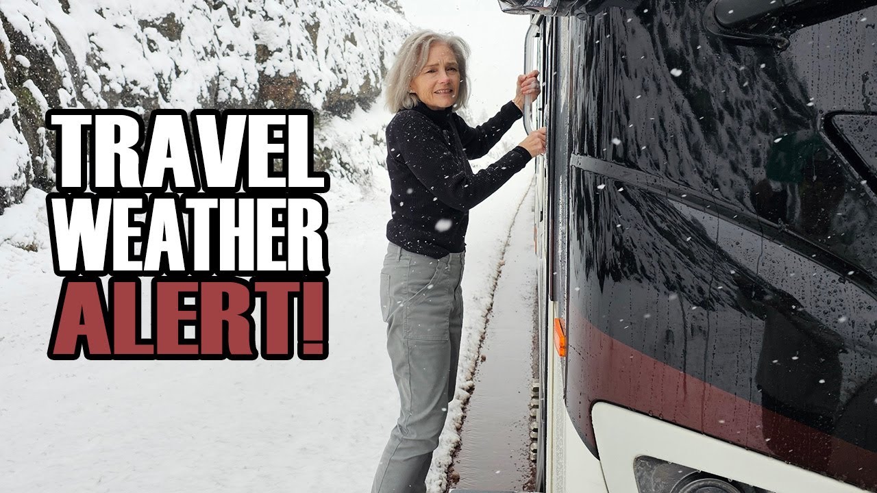 Driving Through a Winter Storm - California to Oregon Full Time RV Travel