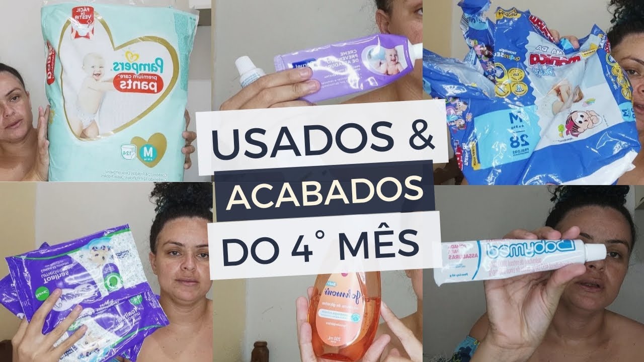 Usados e acabados do 4° mês • Baby Luan 💙 | Fabiana Santos