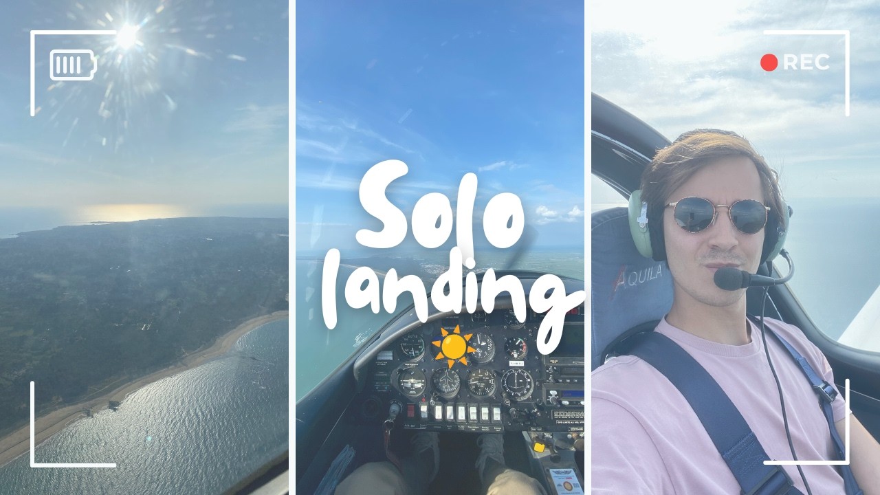 Sunny Landing – Solo Flight above Île d’Yeu