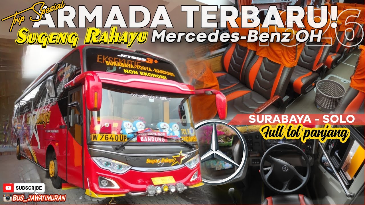 [SEMAKIN NYAMAN! ] with Armada Terbaru SUGENG RAHAYU Mercedes-benz 1626| Full Tol Sby - Solo #viral