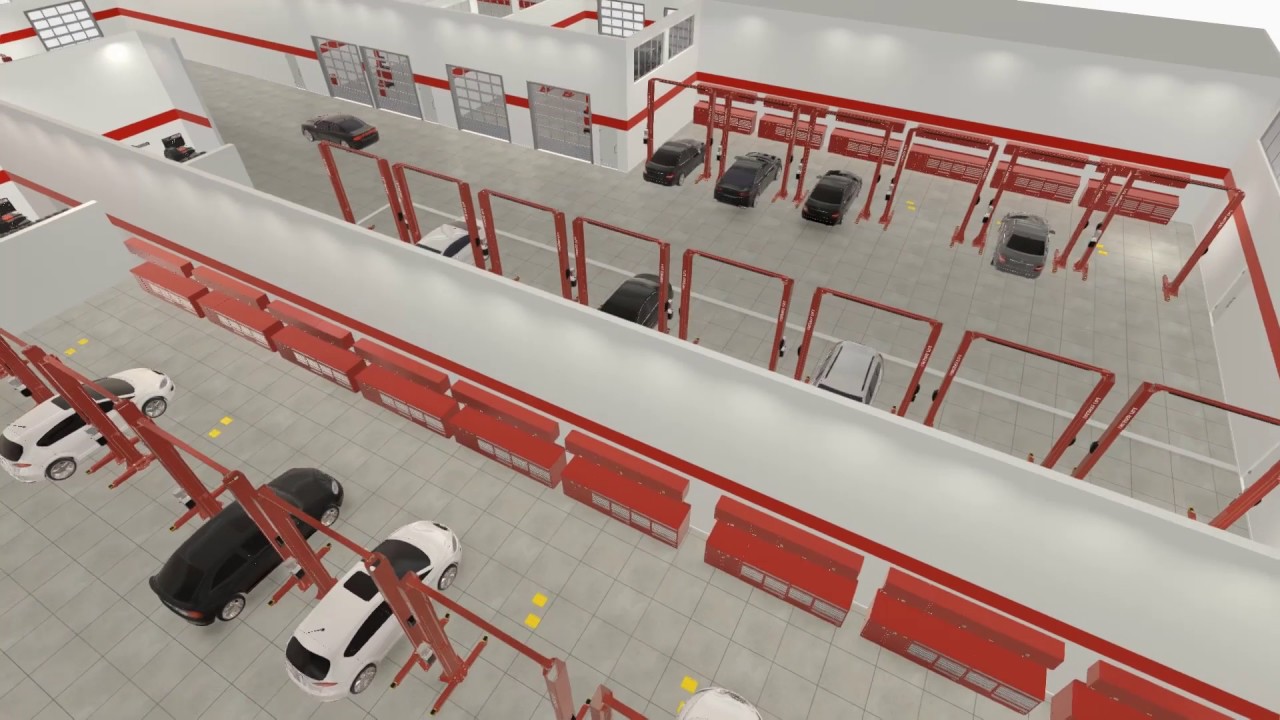 Repair shop design in 3D