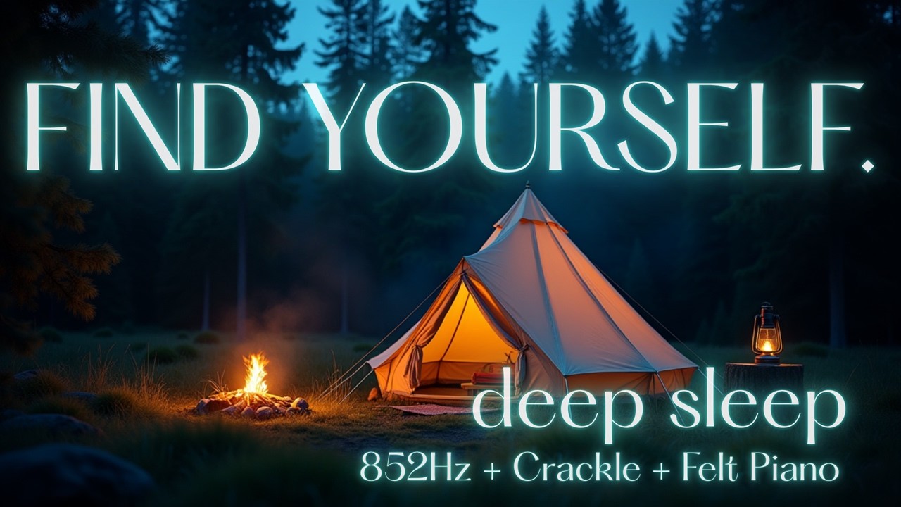 Trust Your Gut | 852Hz Third Eye Opening & Crackling Fire to Clear Overthinking