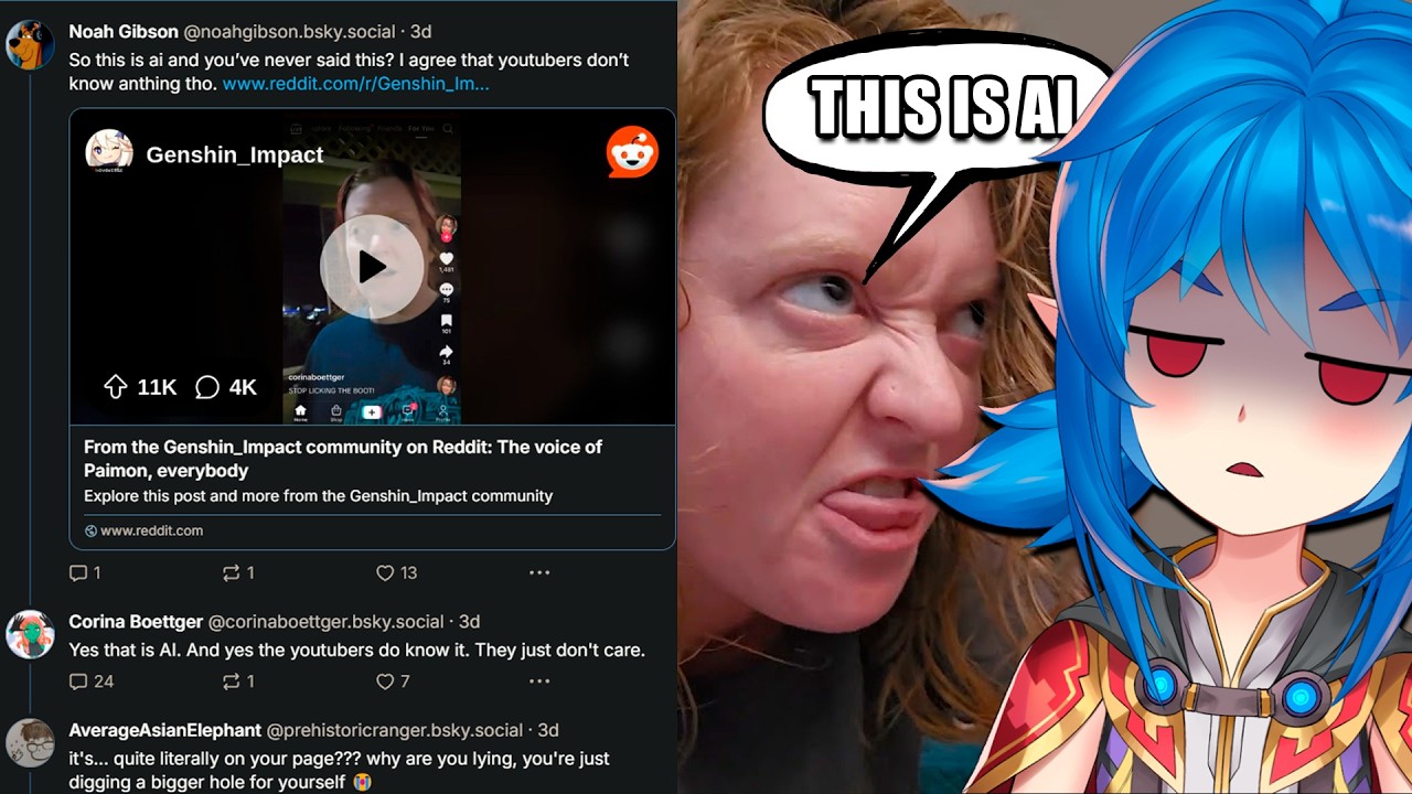 She claims her Crashout video was AI..