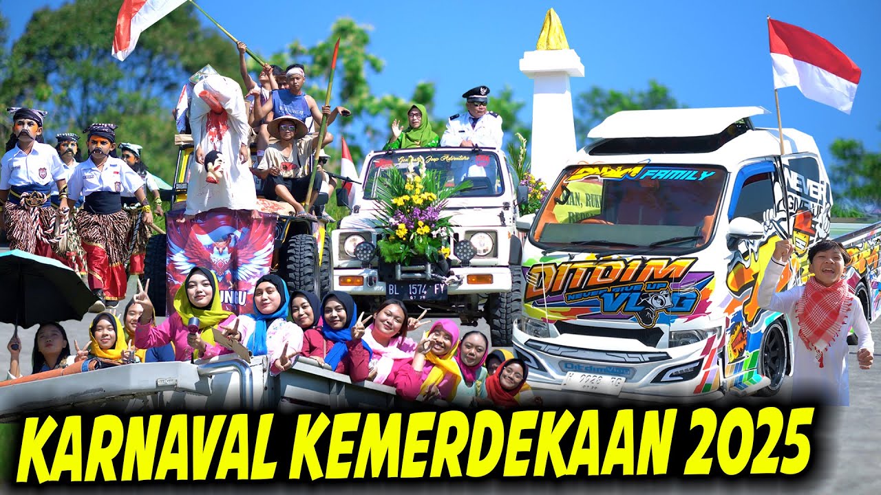 KARNAVAL KEMERDEKAAN 17 AGUSTUS 2025!! PERTAMA KONVOY PAKAI TRAGA DITDIM V2..