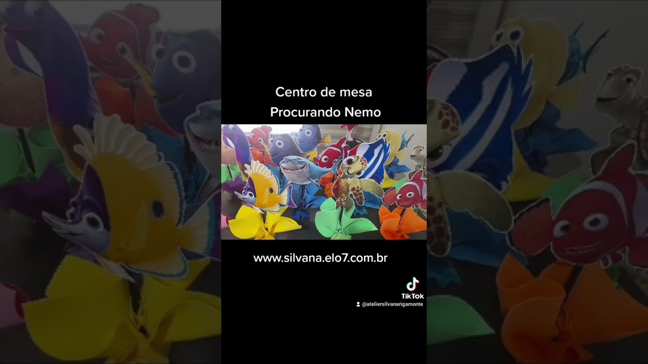 Centro de mesa Procurando Nemo   www.silvana.elo7.com.br