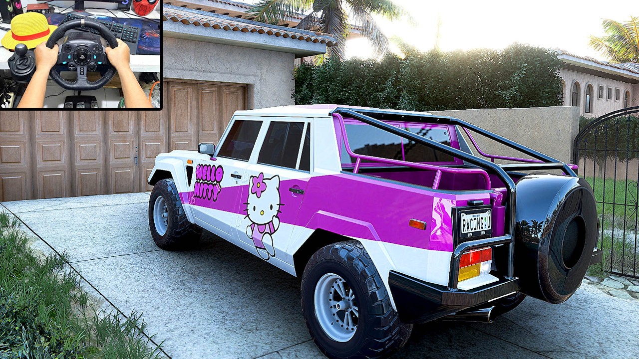 Lamborghini LM 002 Hello Kitty - Forza Horizon 5 | Logitech G29 Steering Wheel